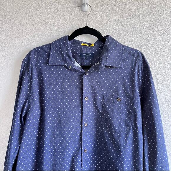 Ted Baker London Men’s Button Down Casula Printed Shirt - Picture 2 of 12